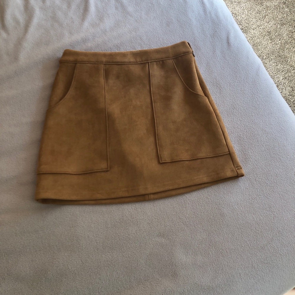 Lulus suede mini skirt
